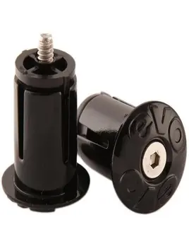Evo Evo Handlebar Tape End Plugs: Black