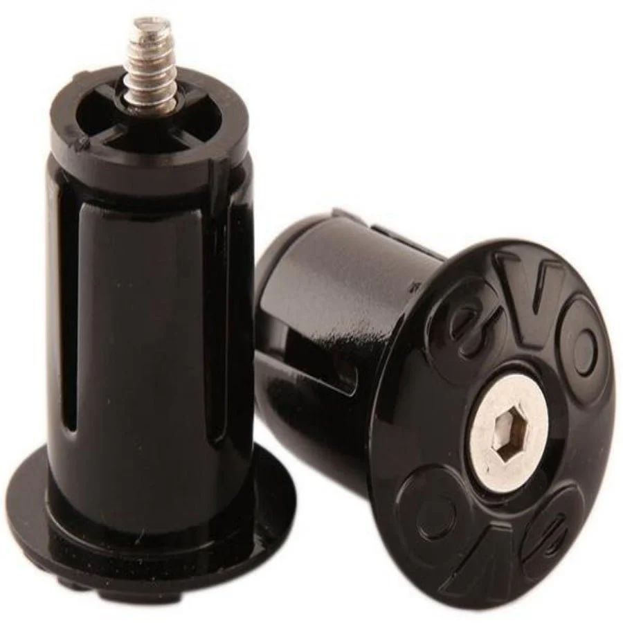 Evo Evo Handlebar Tape End Plugs: Black