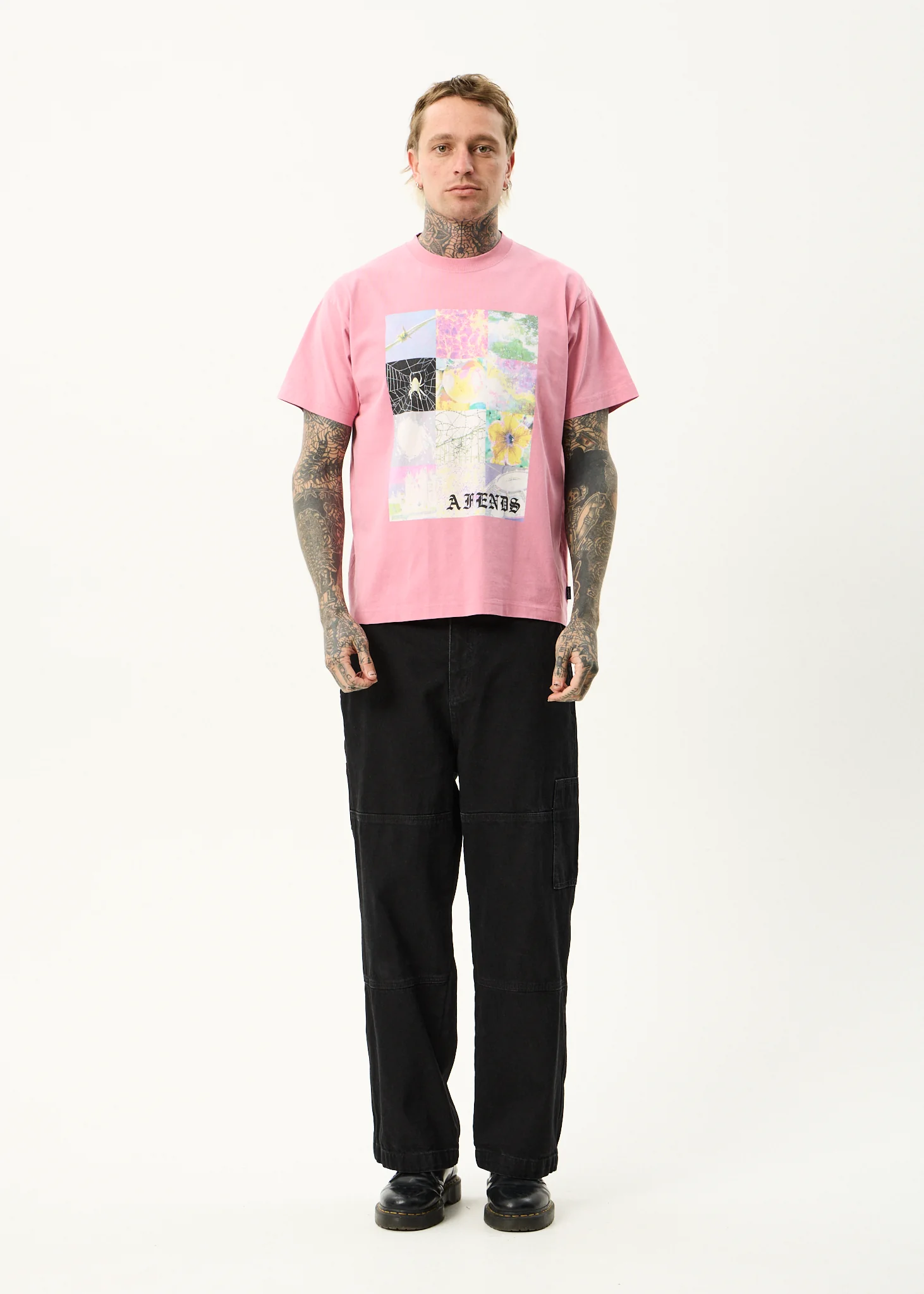 Afends Afends Men's Sadworld Heavyweight Boxy Fit Tee