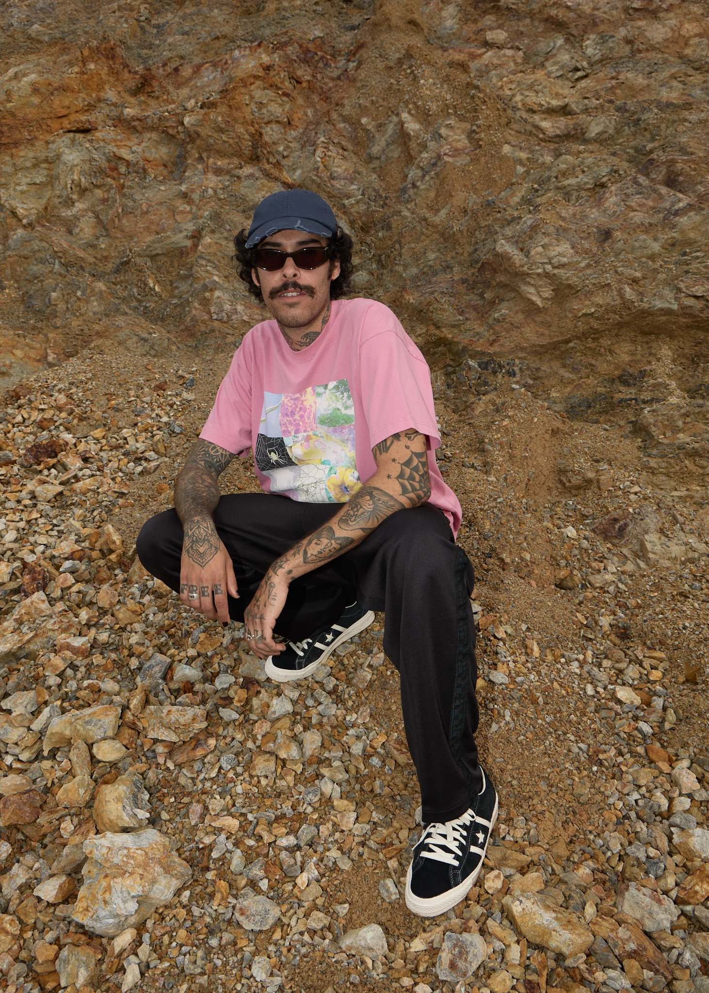 Afends Afends Men's Sadworld Heavyweight Boxy Fit Tee