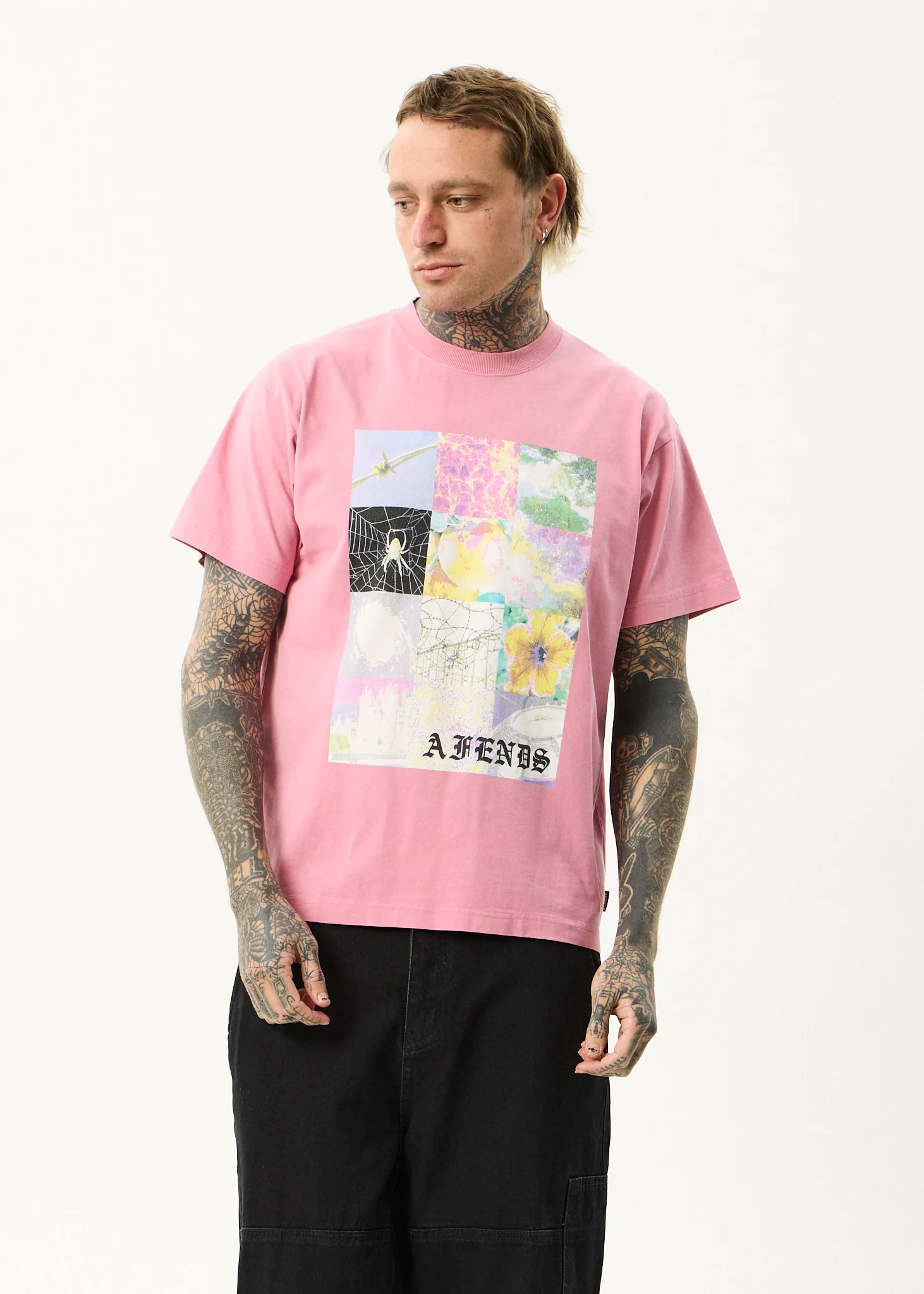 Afends Afends Men's Sadworld Heavyweight Boxy Fit Tee
