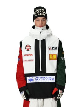 686 686 Men's AntiSocial Socisl Club F1 Shell Anorak