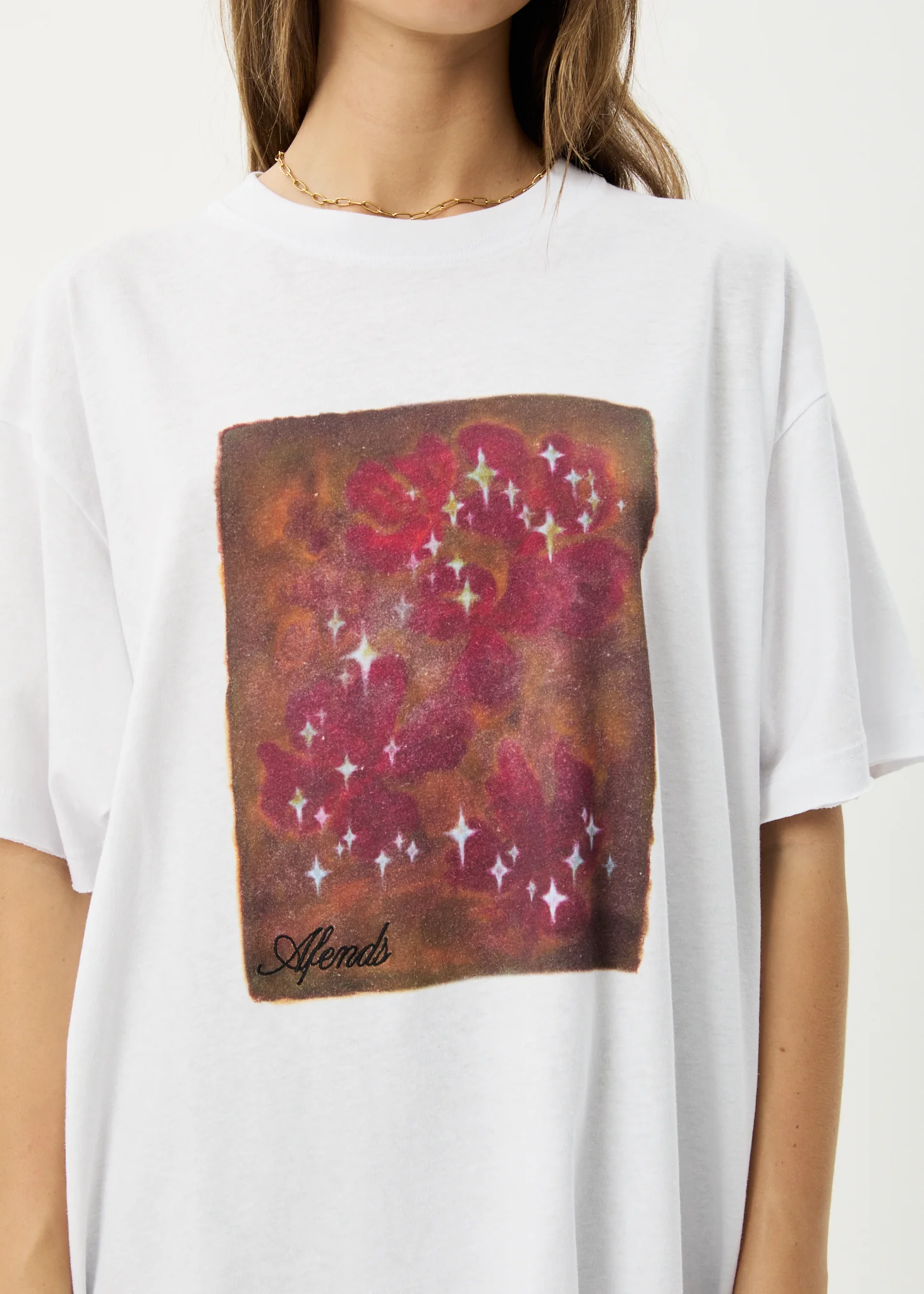 Afends Afends Women's Dark Heaven Hemp Oversized Tee