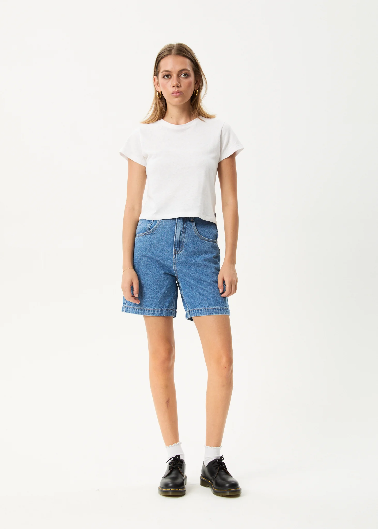 Afends Afends Women's Emilie Hemp Denim Workwear Short