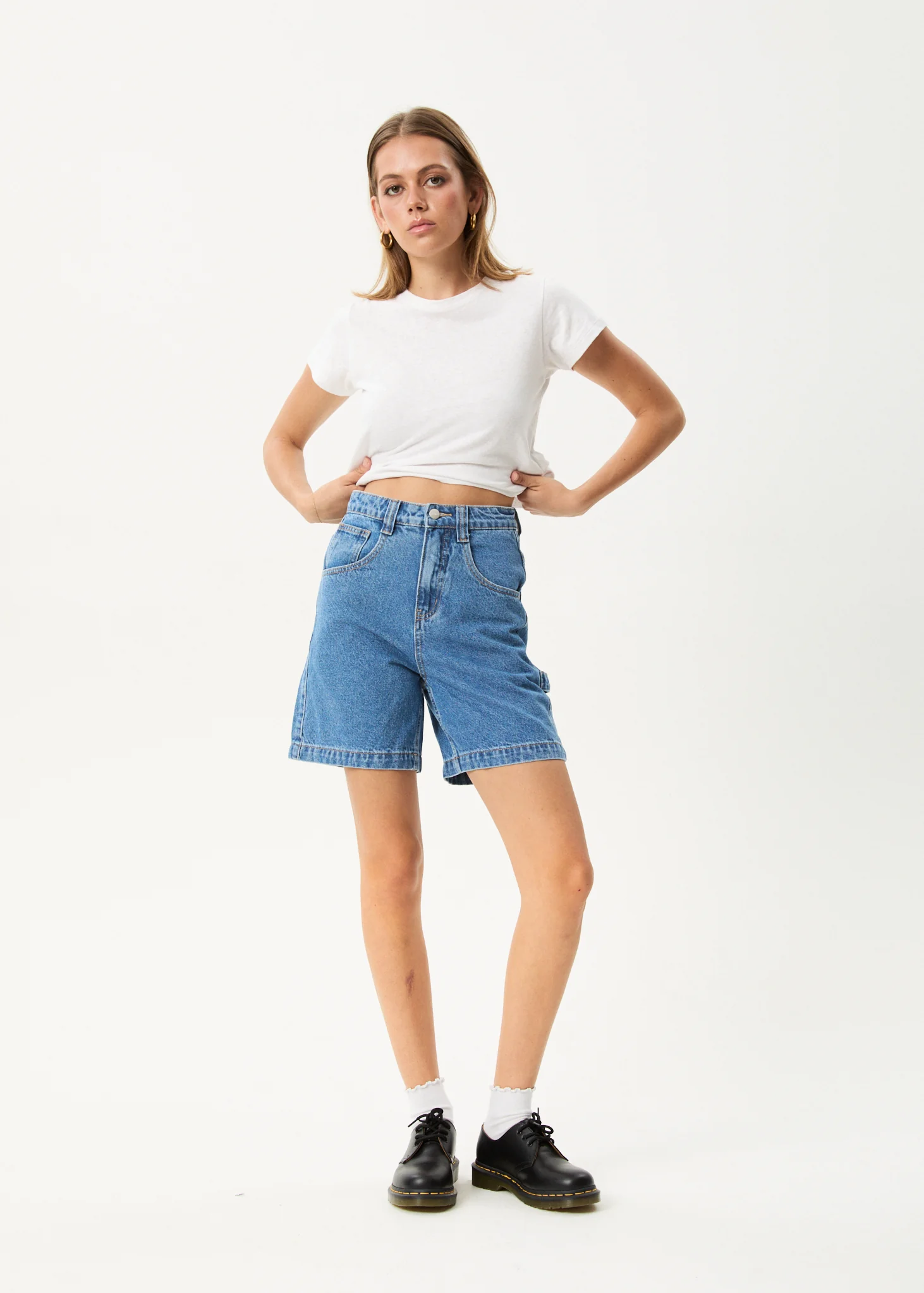 Afends Afends Women's Emilie Hemp Denim Workwear Short