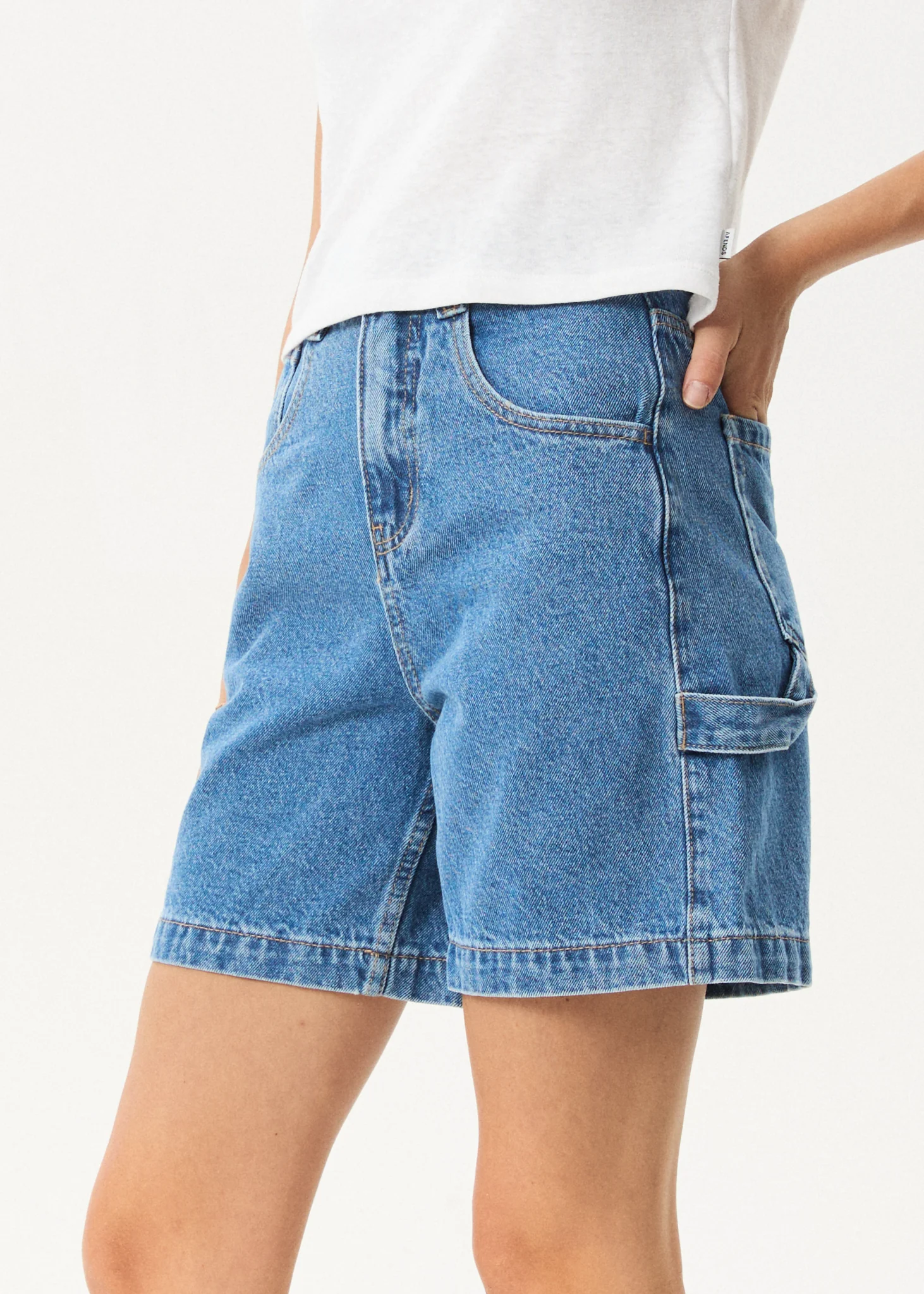 Afends Afends Women's Emilie Hemp Denim Workwear Short