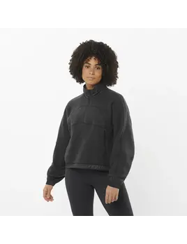 Salomon Salomon Women's Chroma Cropped Half Zip Midlayer Fleece