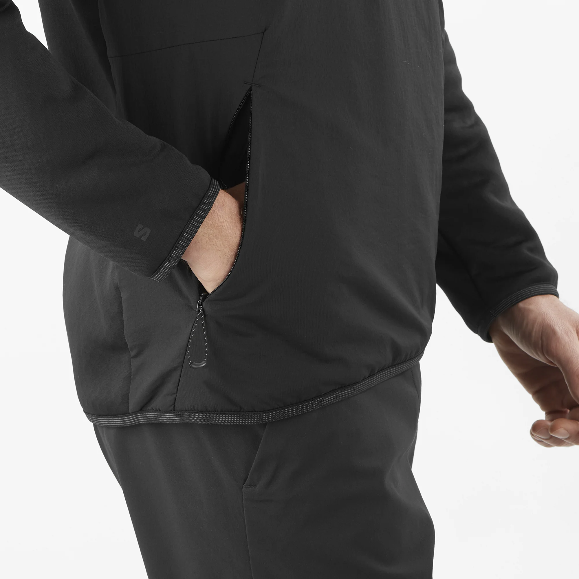 Salomon Salomon Men's Outline Warm Hybrid Crewneck Pullover