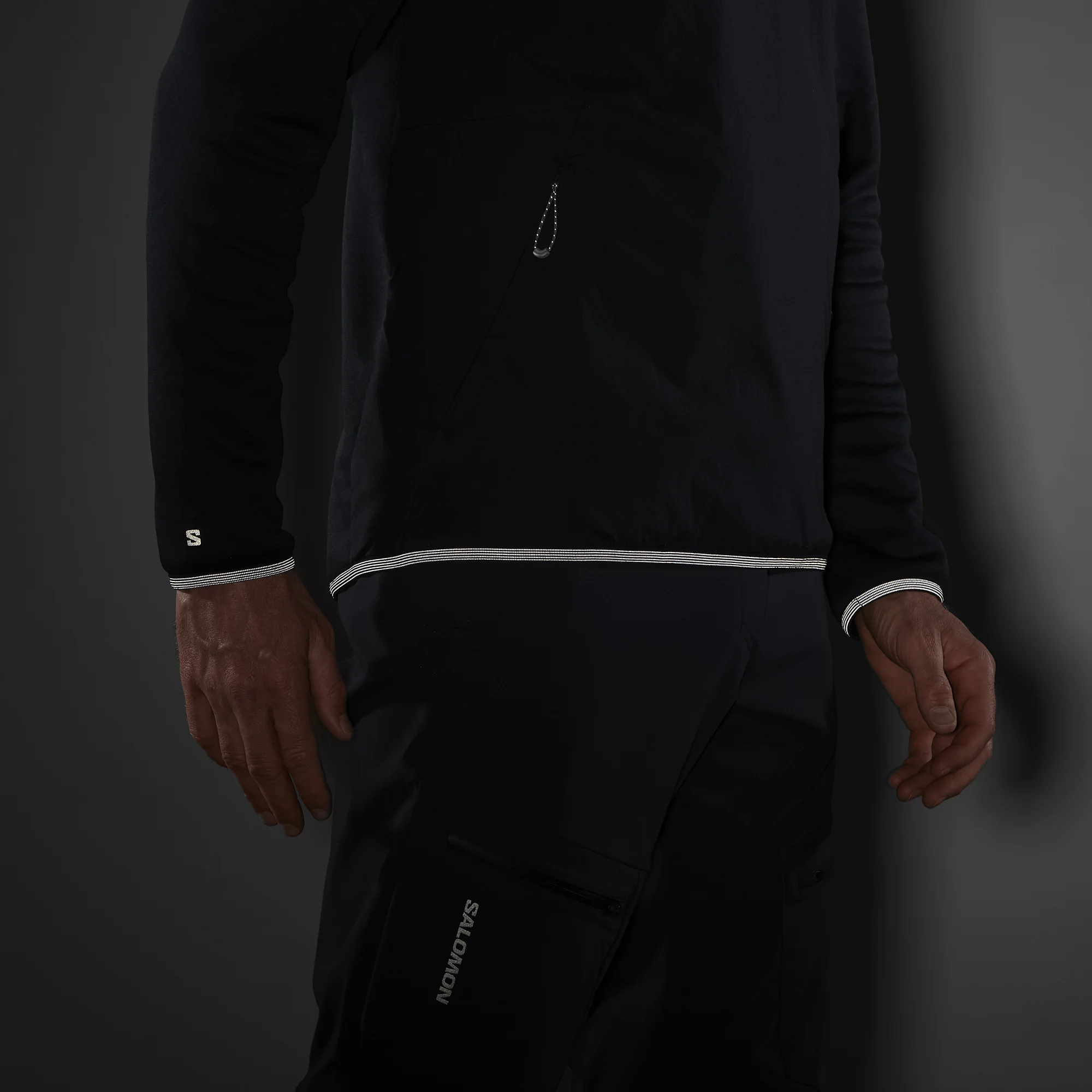 Salomon Salomon Men's Outline Warm Hybrid Crewneck Pullover