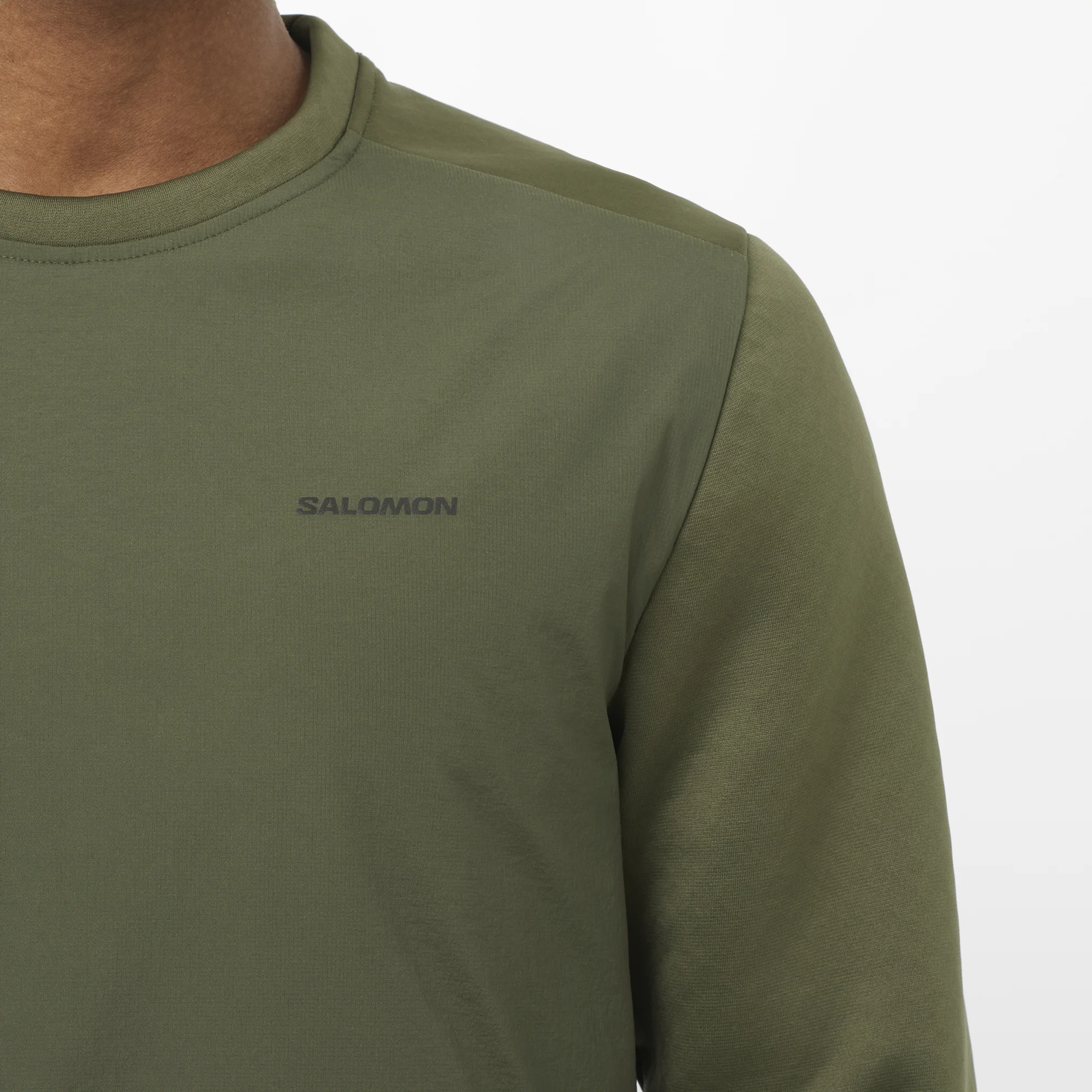 Salomon Salomon Men's Outline Warm Hybrid Crewneck Pullover