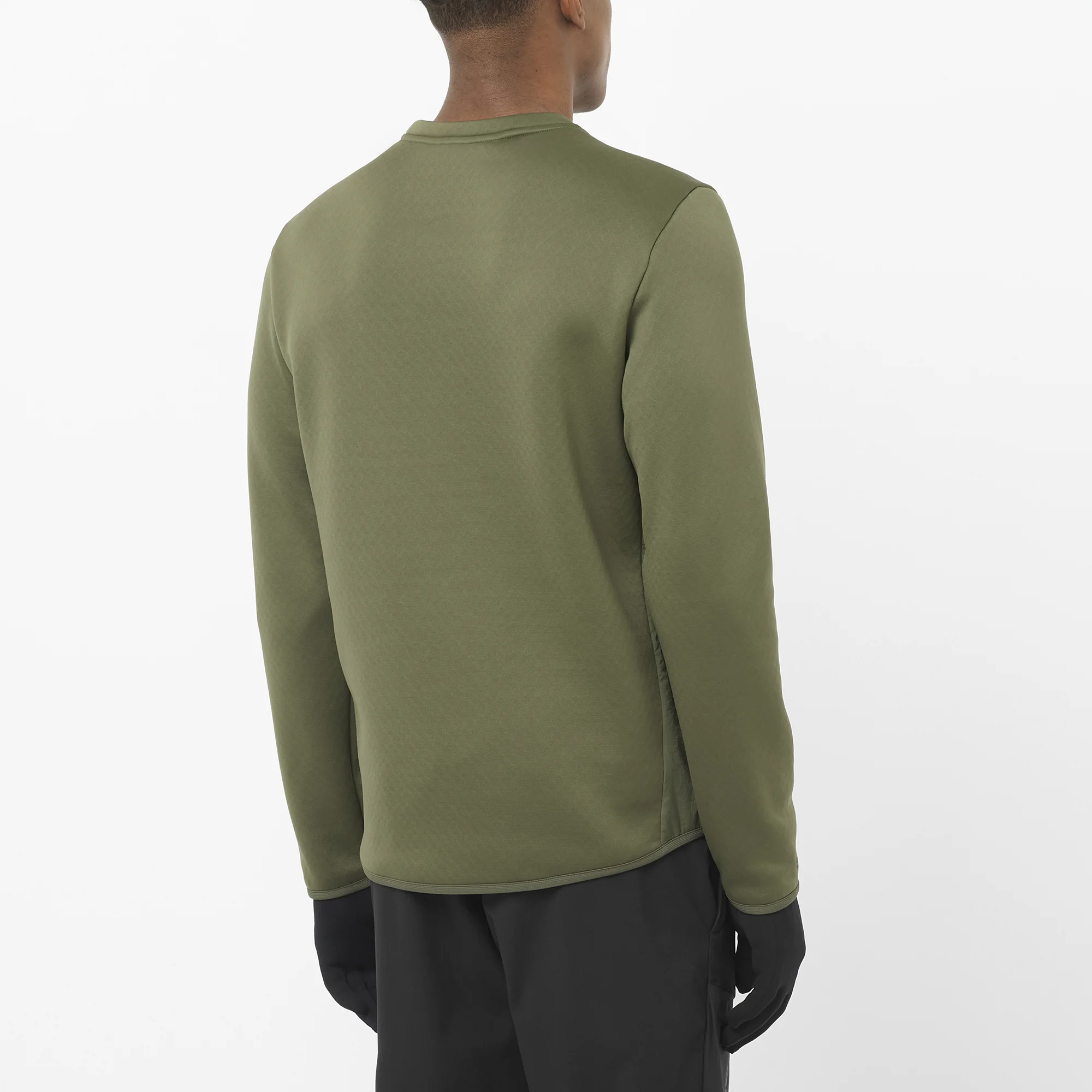 Salomon Salomon Men's Outline Warm Hybrid Crewneck Pullover