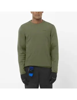 Salomon Salomon Men's Outline Warm Hybrid Crewneck Pullover