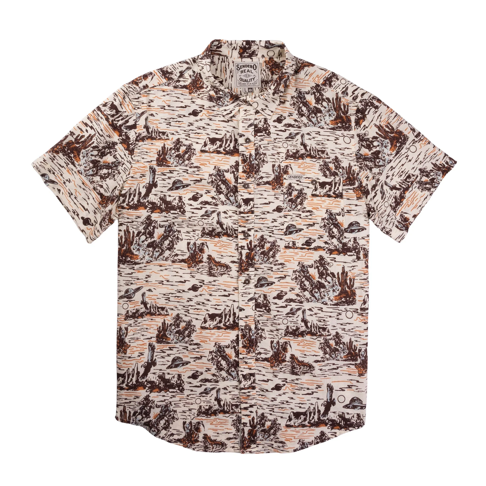 Sendero Provisions Co. Sendero Men's City Slicker Button Up Short Sleeve