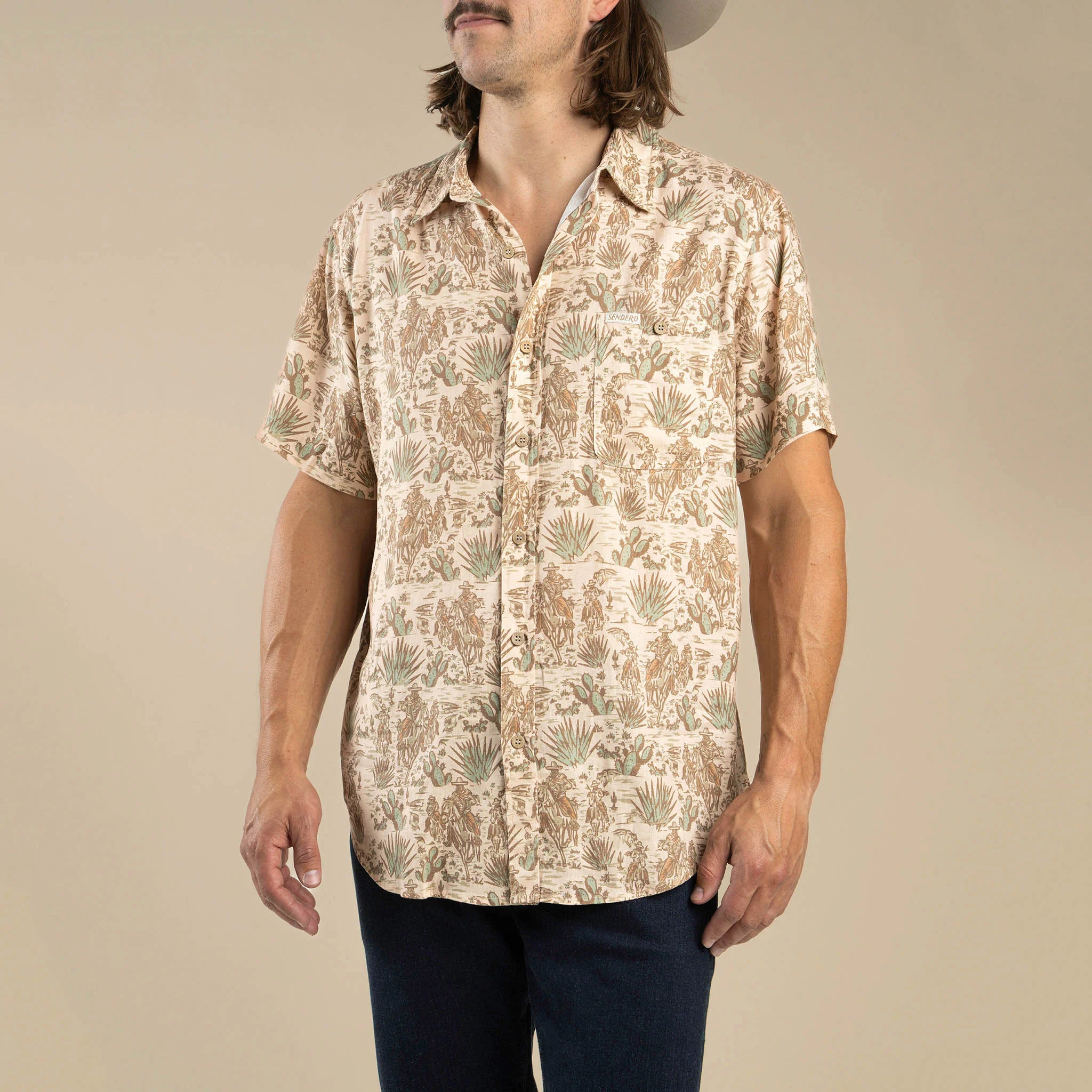 Sendero Provisions Co. Sendero Men's City Slicker Button Up Short Sleeve