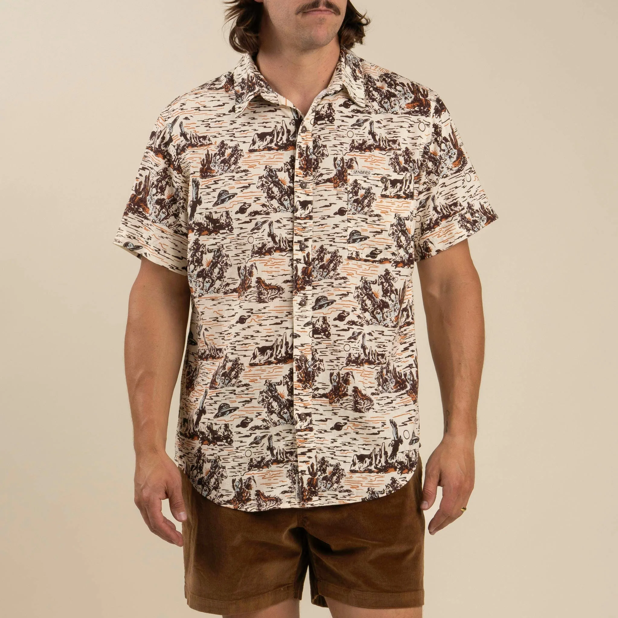 Sendero Provisions Co. Sendero Men's City Slicker Button Up Short Sleeve