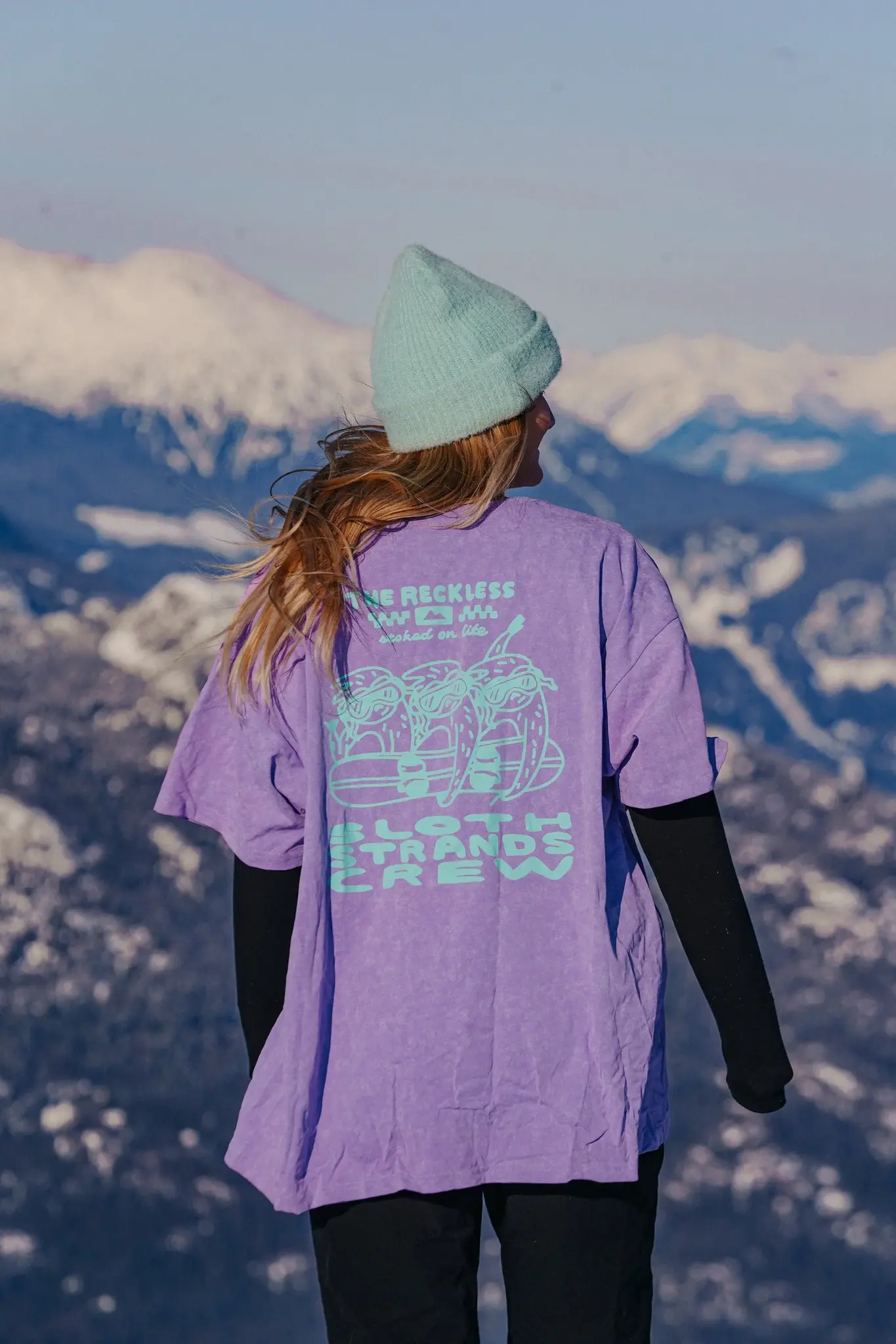 Notice The Reckless. Notice the Reckless Sloth Strands Crew Oversized Tee