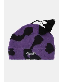 Corduroy Corduroy Fleece Tassle Beanie