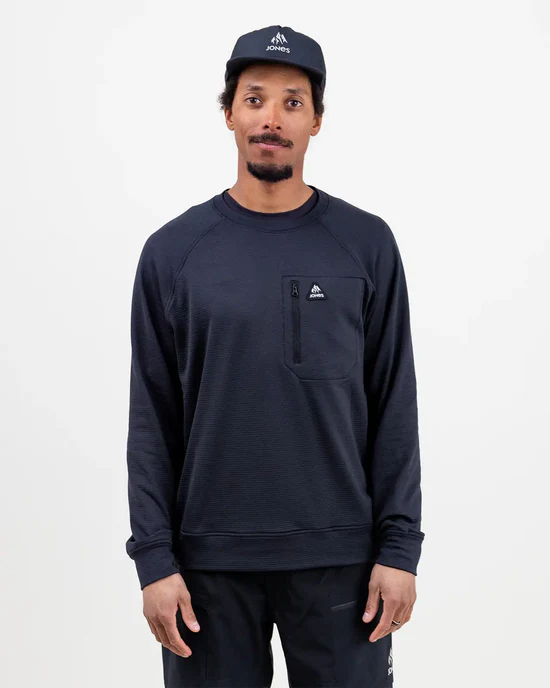 JONES Jones Men’s Flagship Recycled Grid Fleece Crew