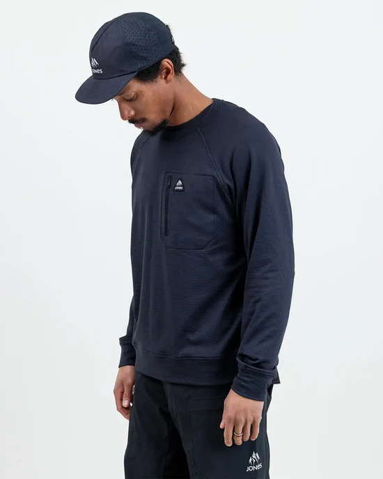 JONES Jones Men’s Flagship Recycled Grid Fleece Crew