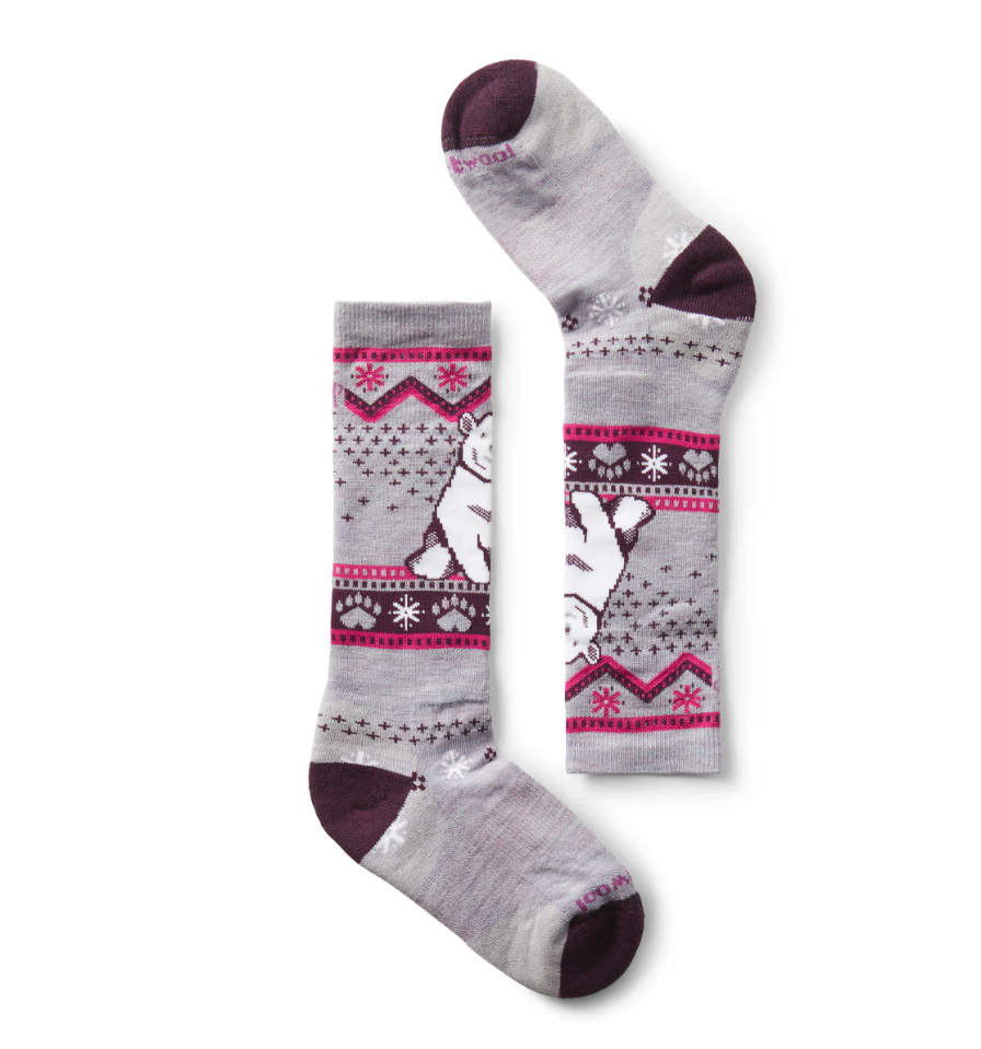 SMARTWOOL Smartwool Kids' Wintersport Full Cushion Polar Bear OTC Socks