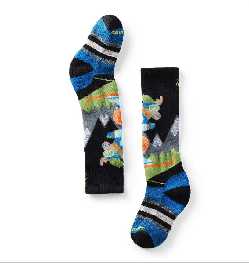 SMARTWOOL Smartwool Kids' Wintersport Full Cushion Mountain Moose OTC Socks