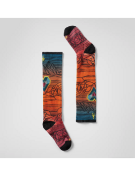 SMARTWOOL Smartwool Kids' Ski Zero Cushion Geo Peaks Print OTC Sock