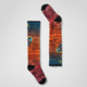 SMARTWOOL Smartwool Kids' Ski Zero Cushion Geo Peaks Print OTC Sock