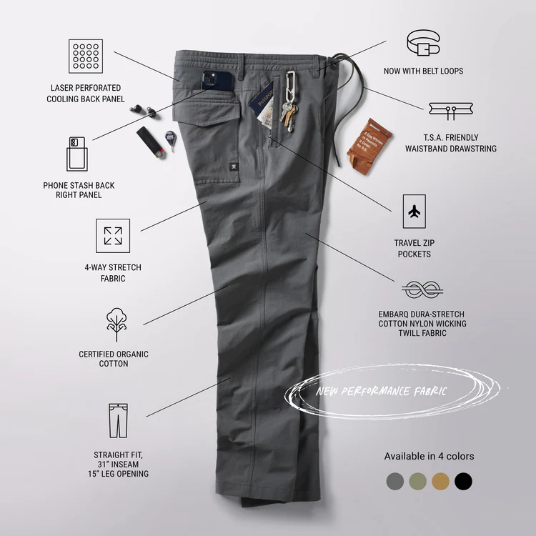 Roark Roark Men's Layover Pro Traveler Pant