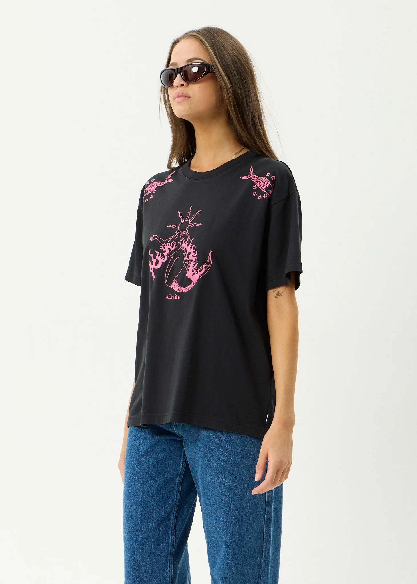 Afends Afends Women's Sea Siren Oversized Tee