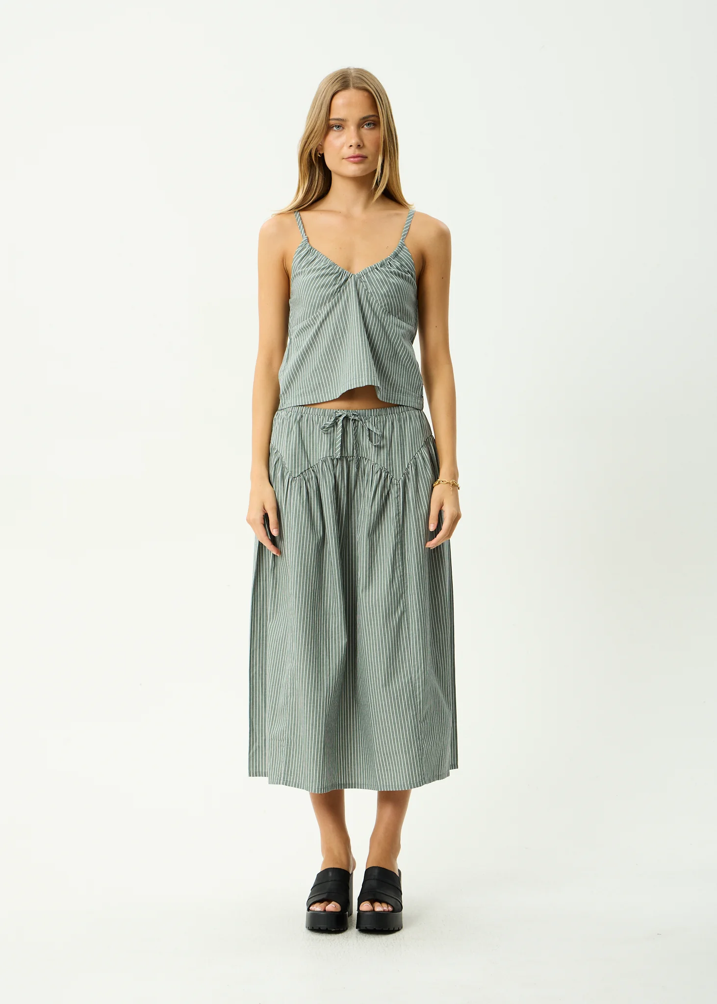 Afends Afends Women's Pinned Organic Midi Skirt