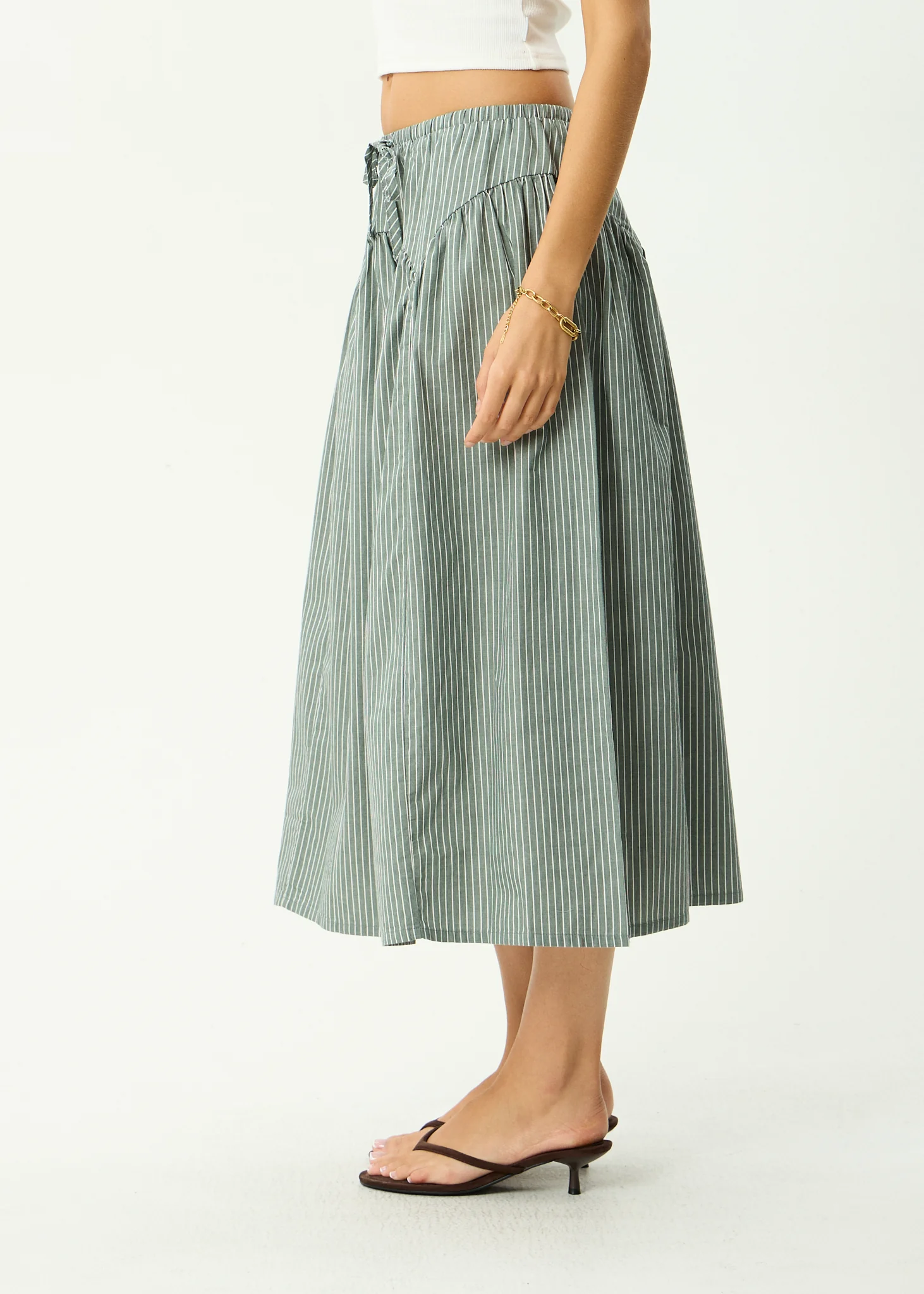 Afends Afends Women's Pinned Organic Midi Skirt