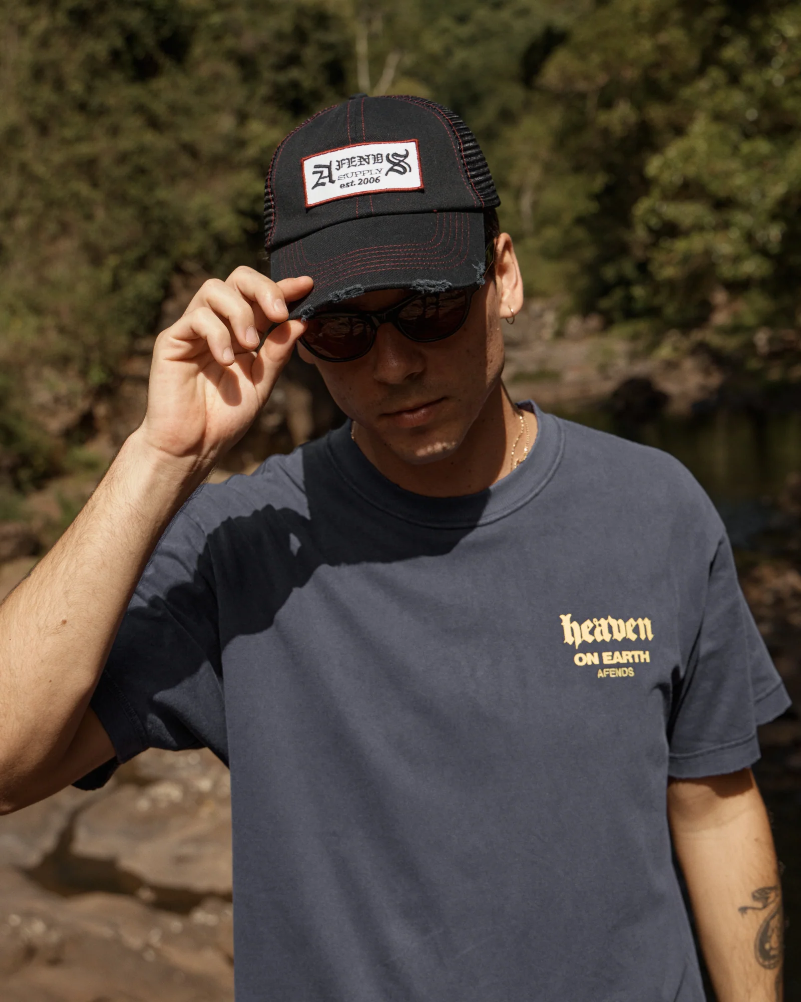 Afends Afends Men's Heaven Heavyweight Boxy Fit Tee