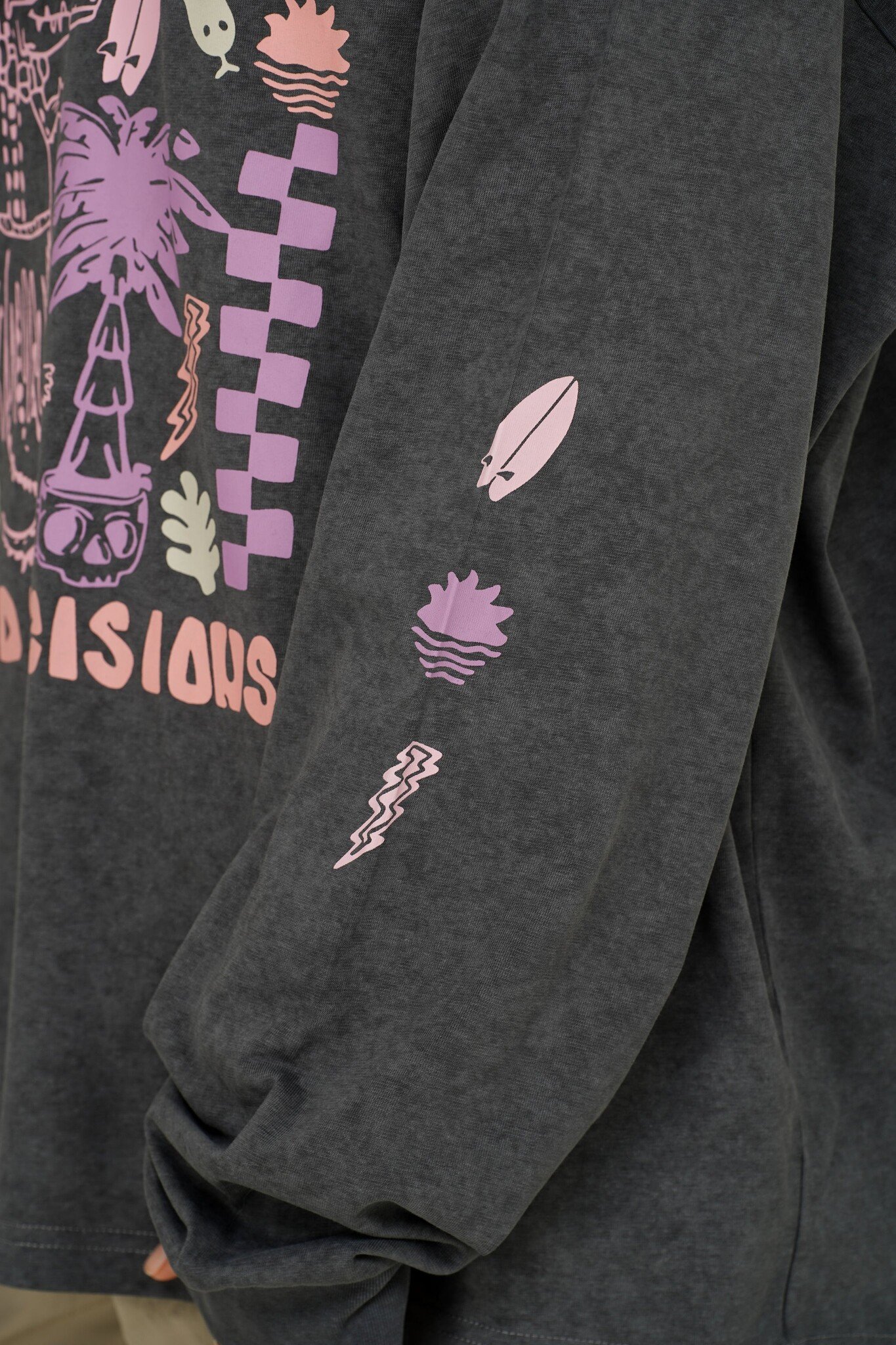 Notice The Reckless. Notice the Reckless Women's Bad Decisions Oversized Longsleeve