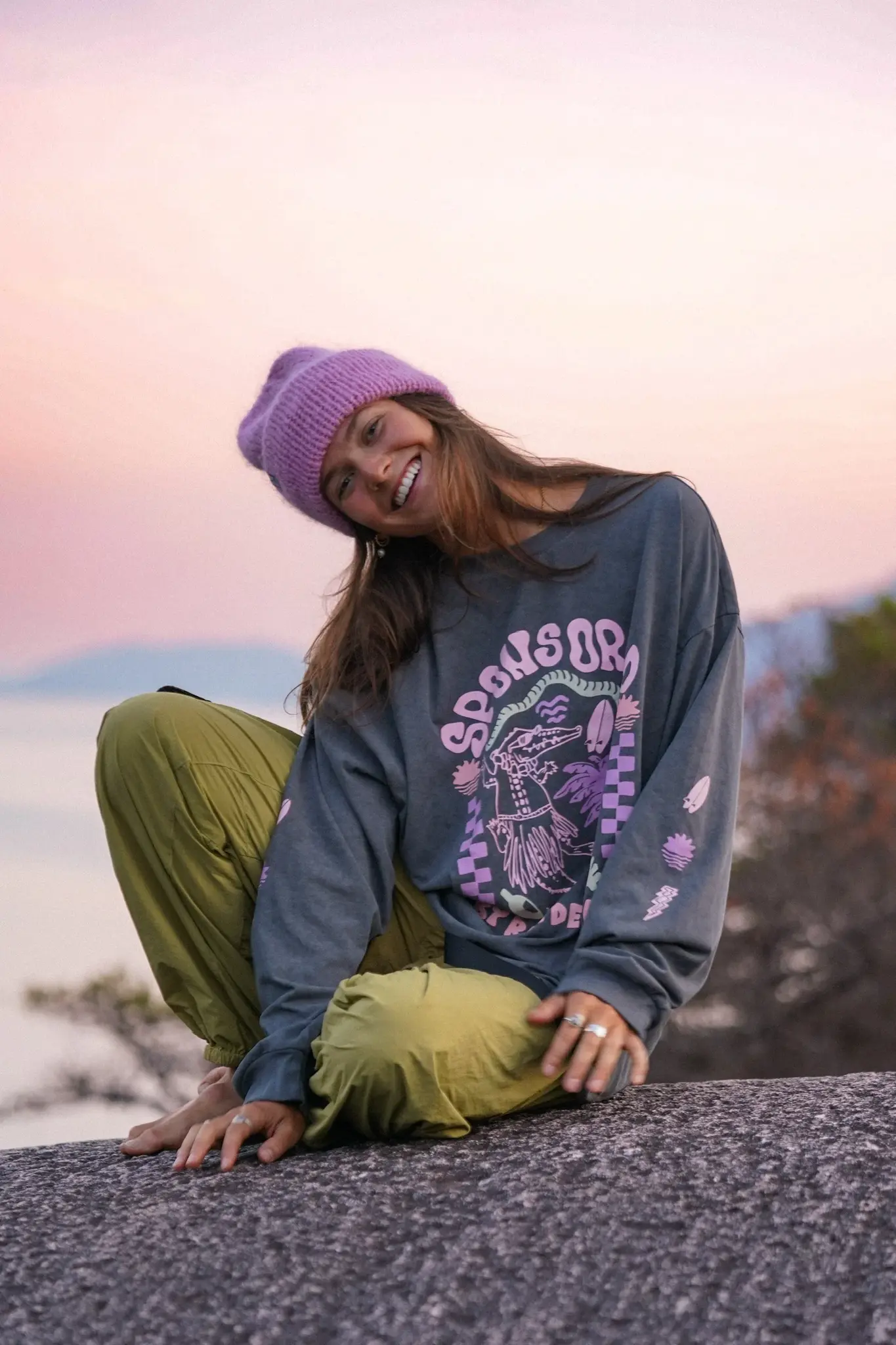 Notice The Reckless. Notice the Reckless Women's Bad Decisions Oversized Longsleeve