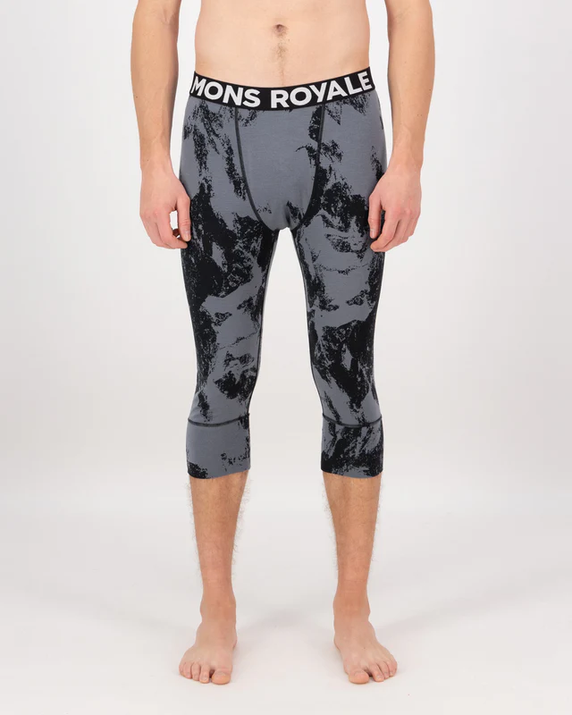 MONS ROYALE Mons Royale Men's Cascade Merino Base Layer 3/4 Legging