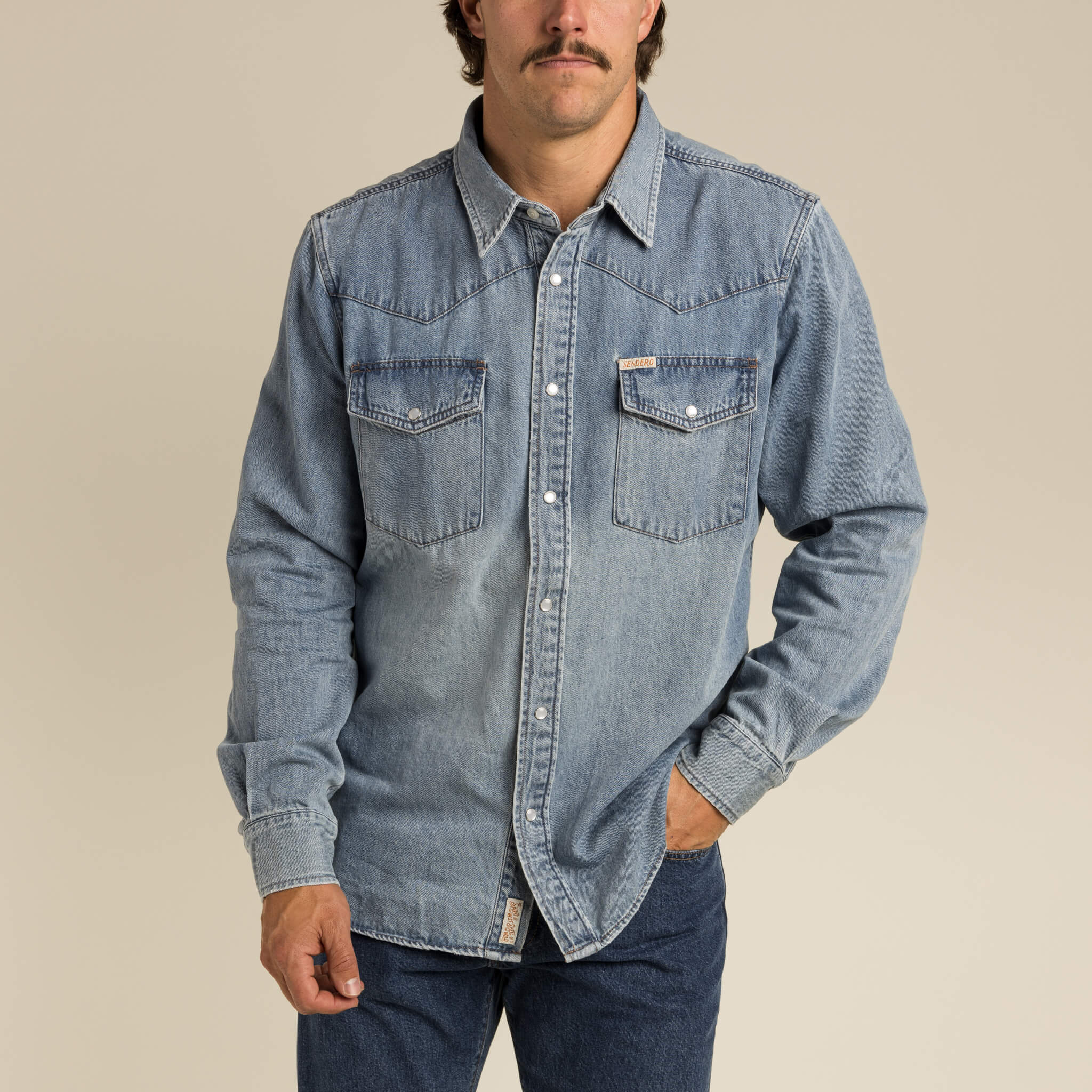 Sendero Provisions Co. Sendero Men's The Wyatt Pearl Snap Shirt