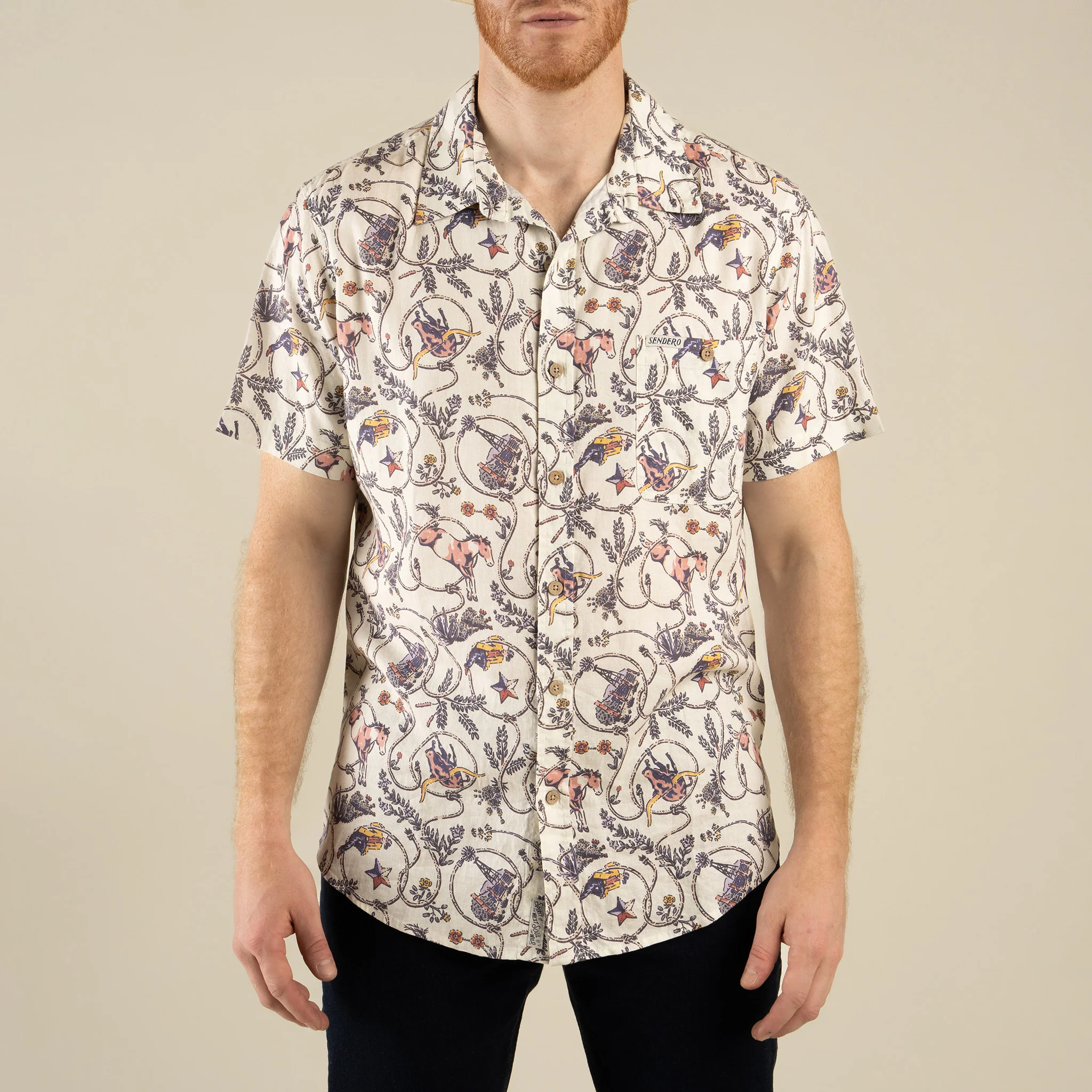 Sendero Provisions Co. Sendero Men's City Slicker Button Up Short Sleeve