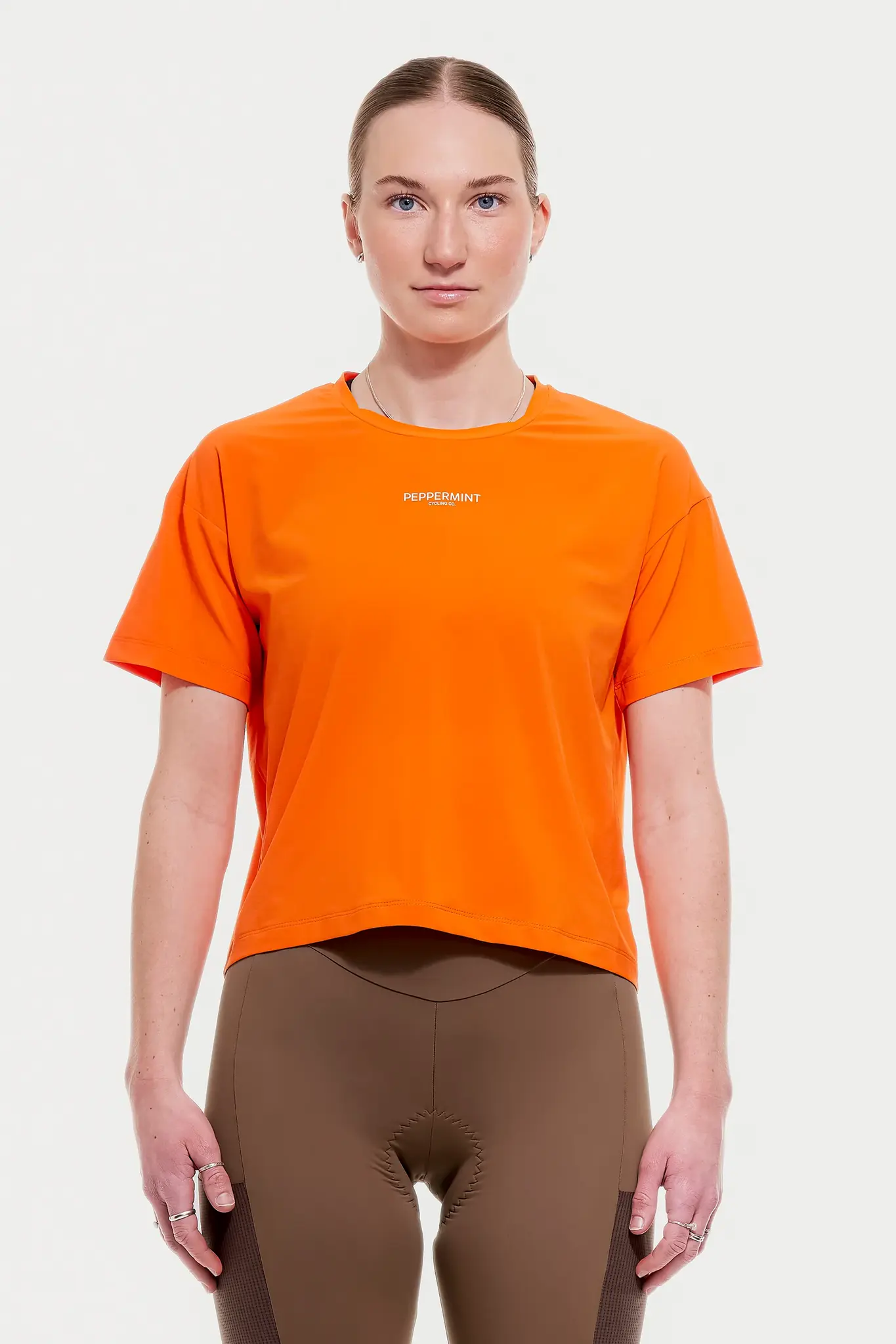 Peppermint Cycling Co. Peppermint Cycling Women's Backroads Crop Tee