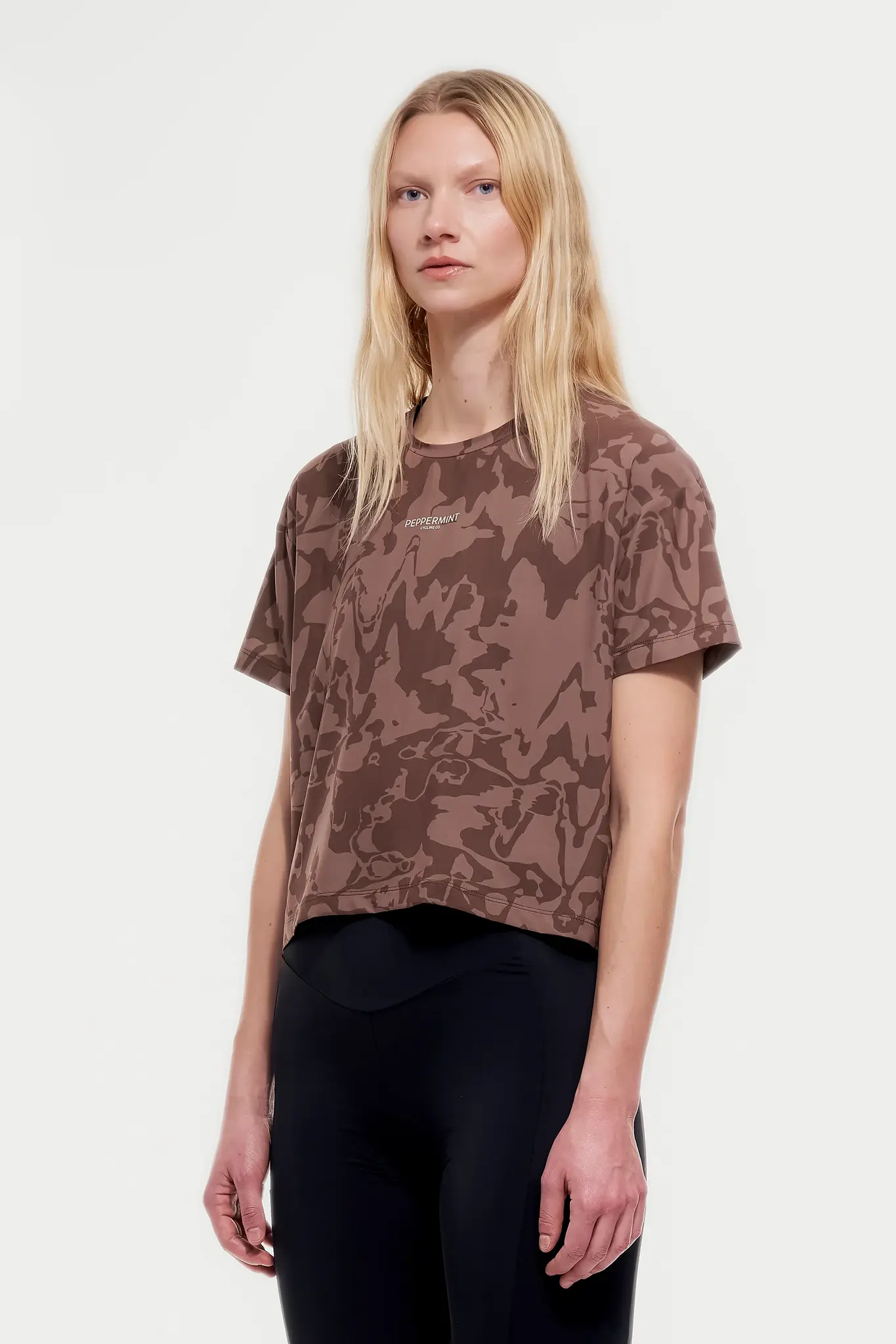 Peppermint Cycling Co. Peppermint Cycling Women's Backroads Crop Tee