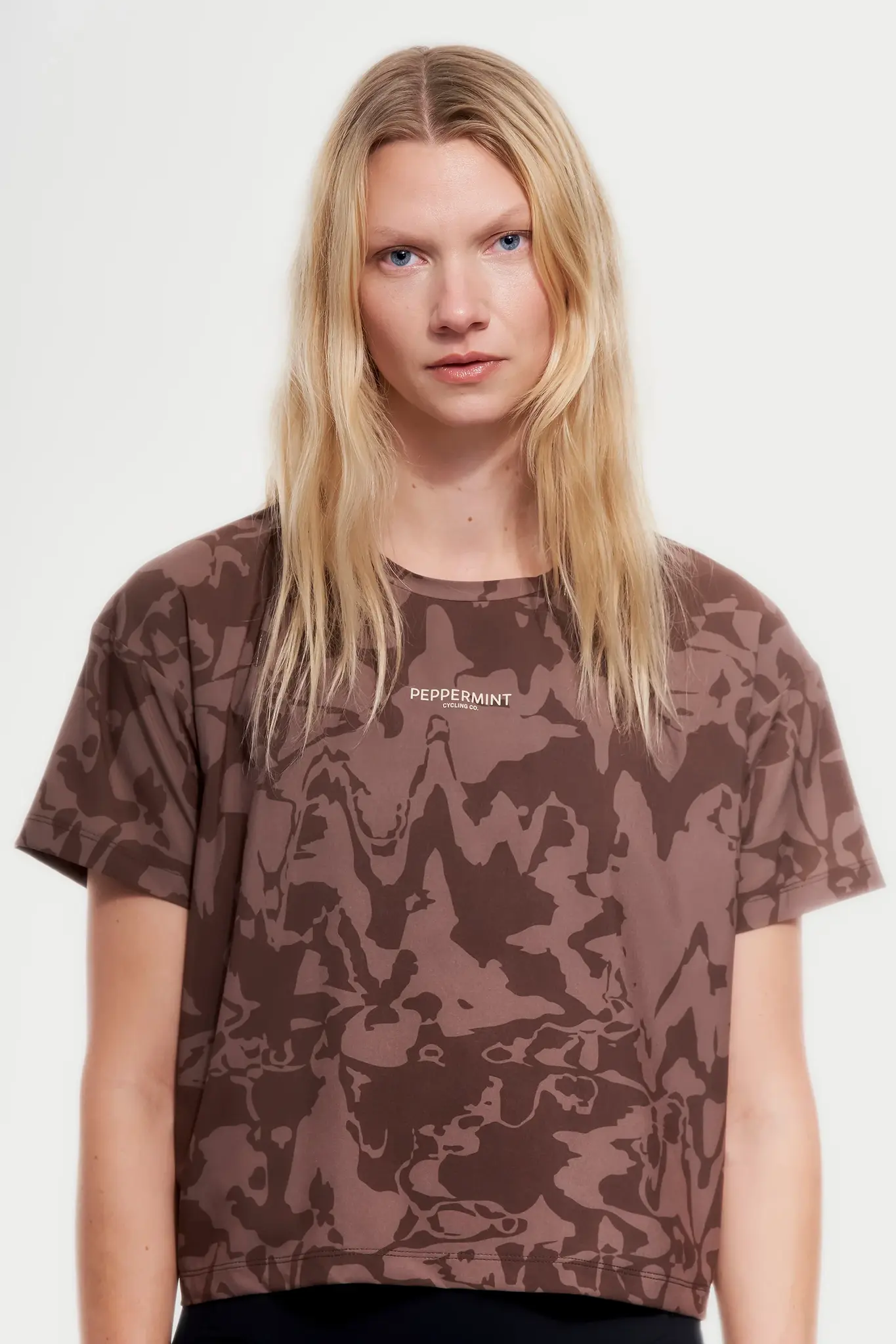 Peppermint Cycling Co. Peppermint Cycling Women's Backroads Crop Tee