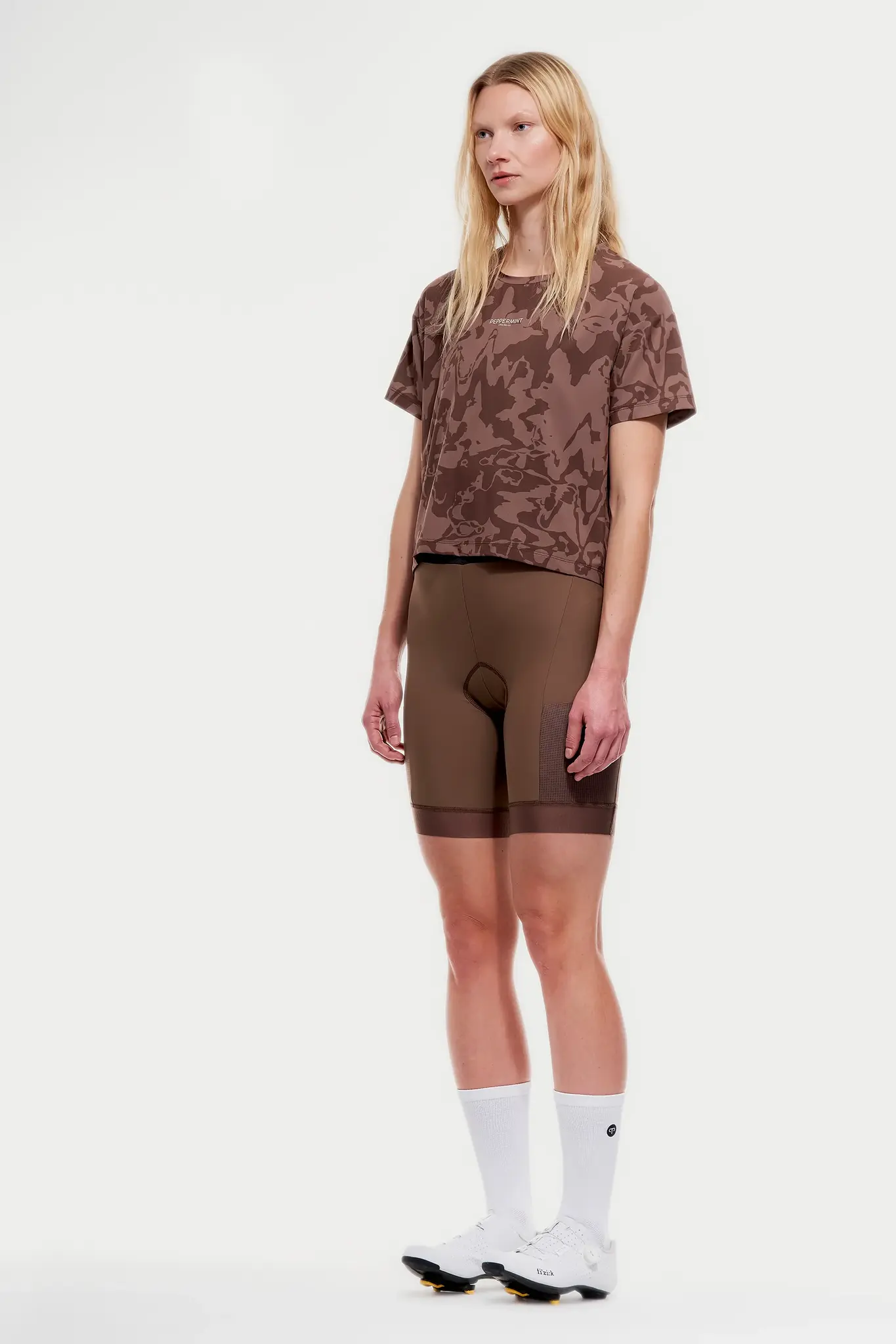 Peppermint Cycling Co. Peppermint Cycling Women's Backroads Crop Tee