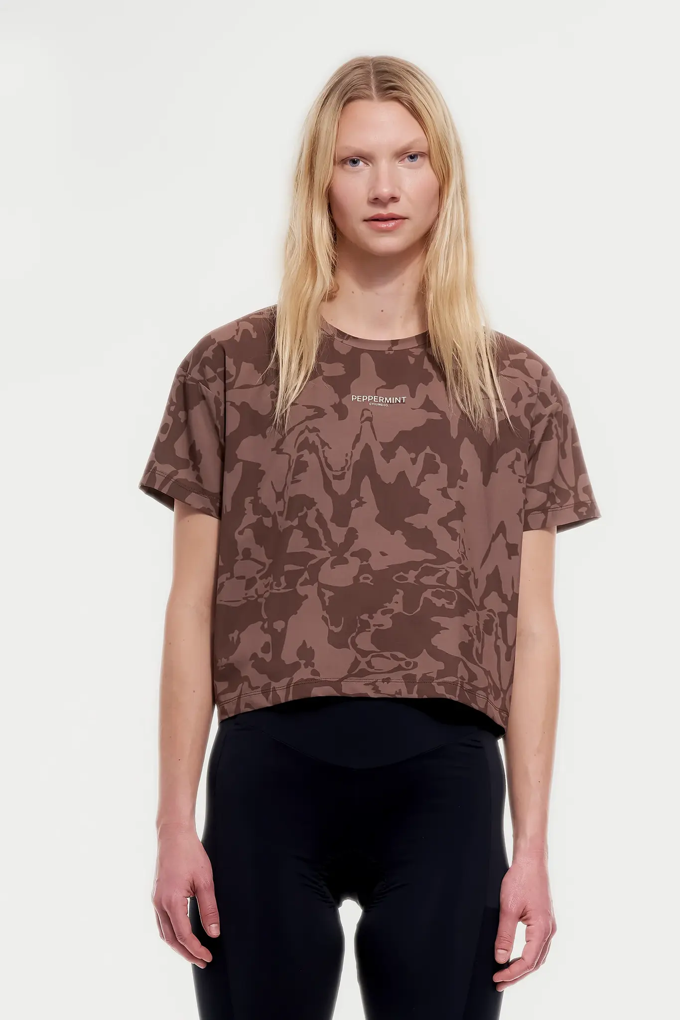 Peppermint Cycling Co. Peppermint Cycling Women's Backroads Crop Tee