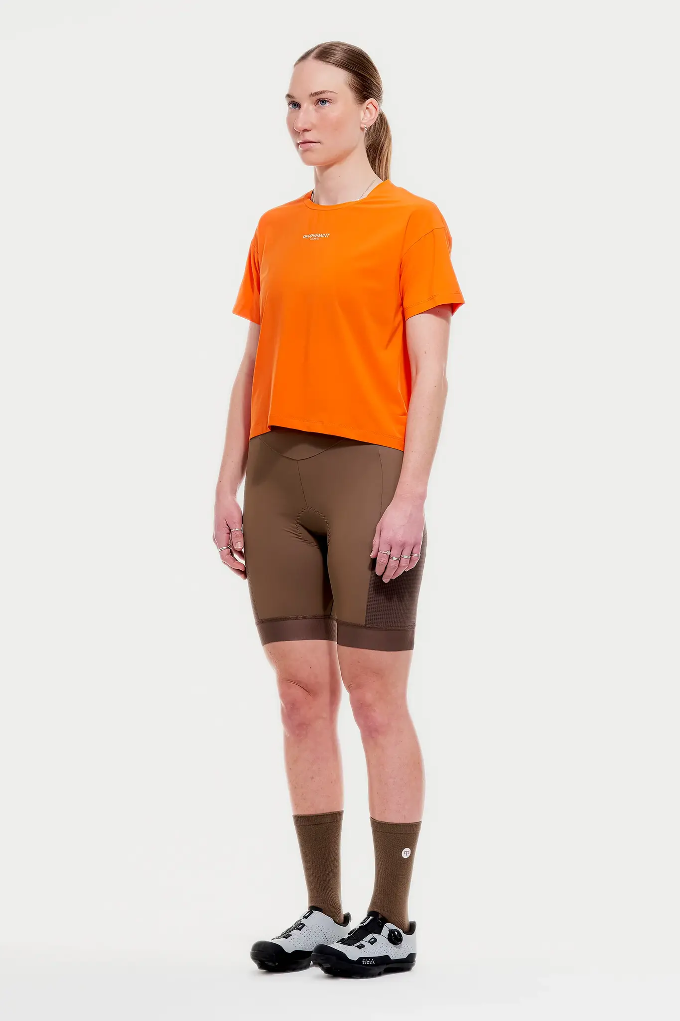 Peppermint Cycling Co. Peppermint Cycling Women's Backroads Crop Tee