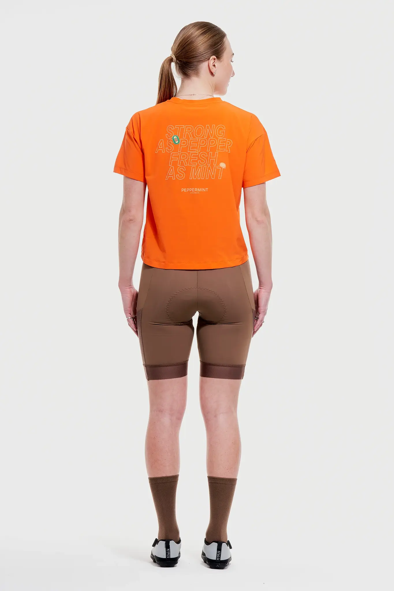 Peppermint Cycling Co. Peppermint Cycling Women's Backroads Crop Tee