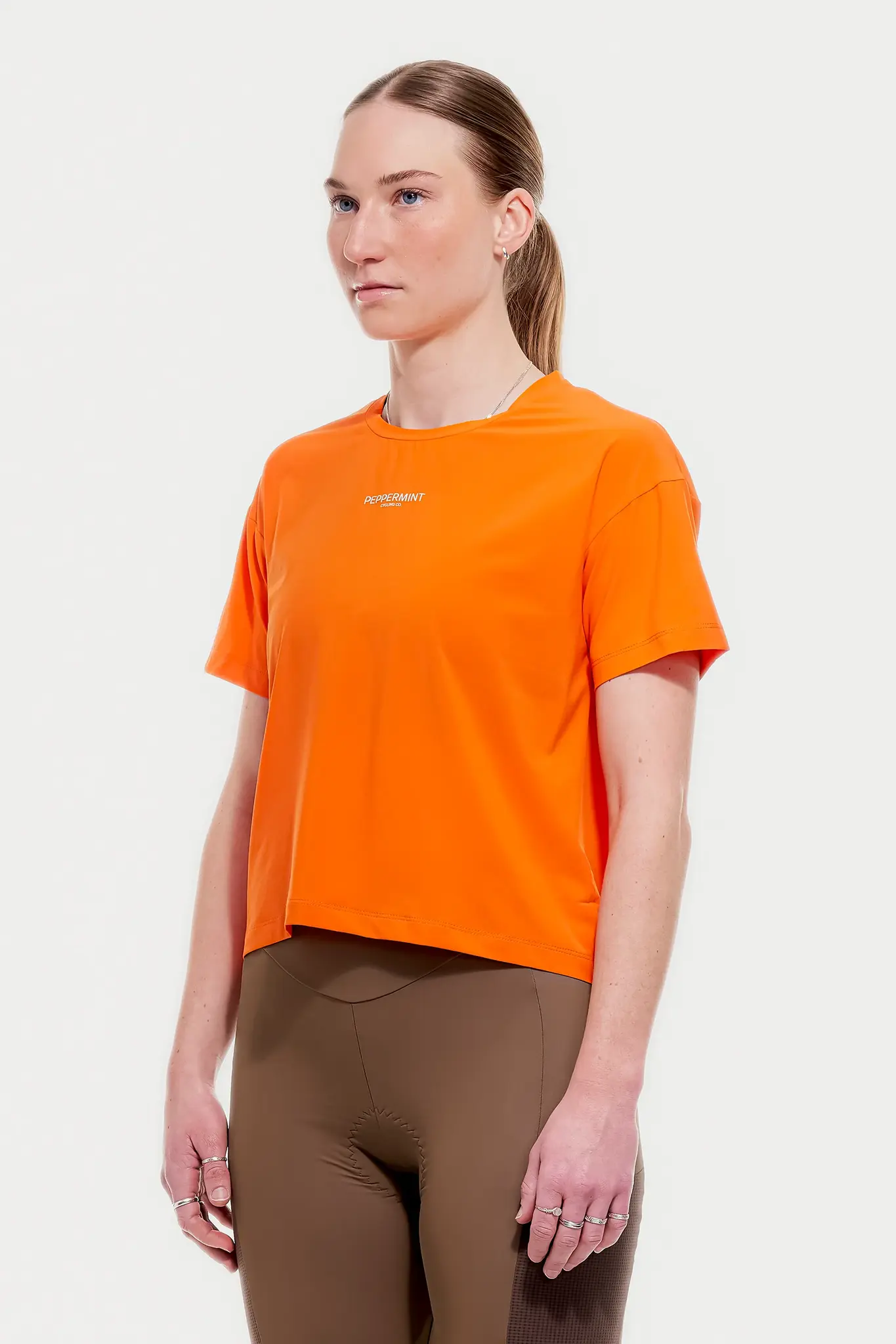 Peppermint Cycling Co. Peppermint Cycling Women's Backroads Crop Tee