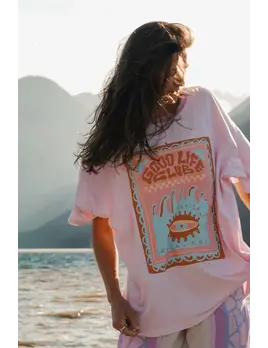 Notice The Reckless. Notice the Reckless Women's Good Vibes Oversized Tee