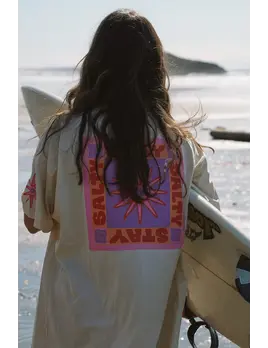 Notice The Reckless. Notice the Reckless Women's Stay Salty Oversized Tee