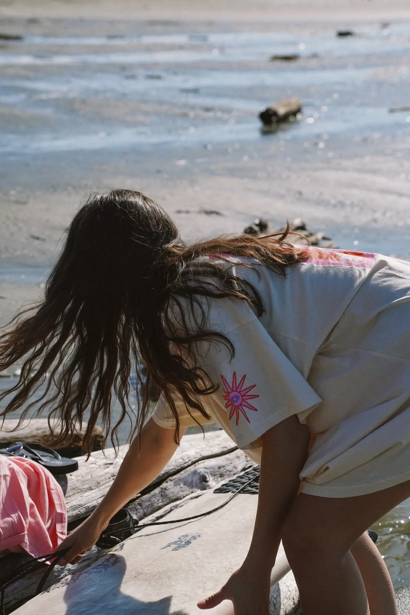 Notice The Reckless. Notice the Reckless Women's Stay Salty Oversized Tee