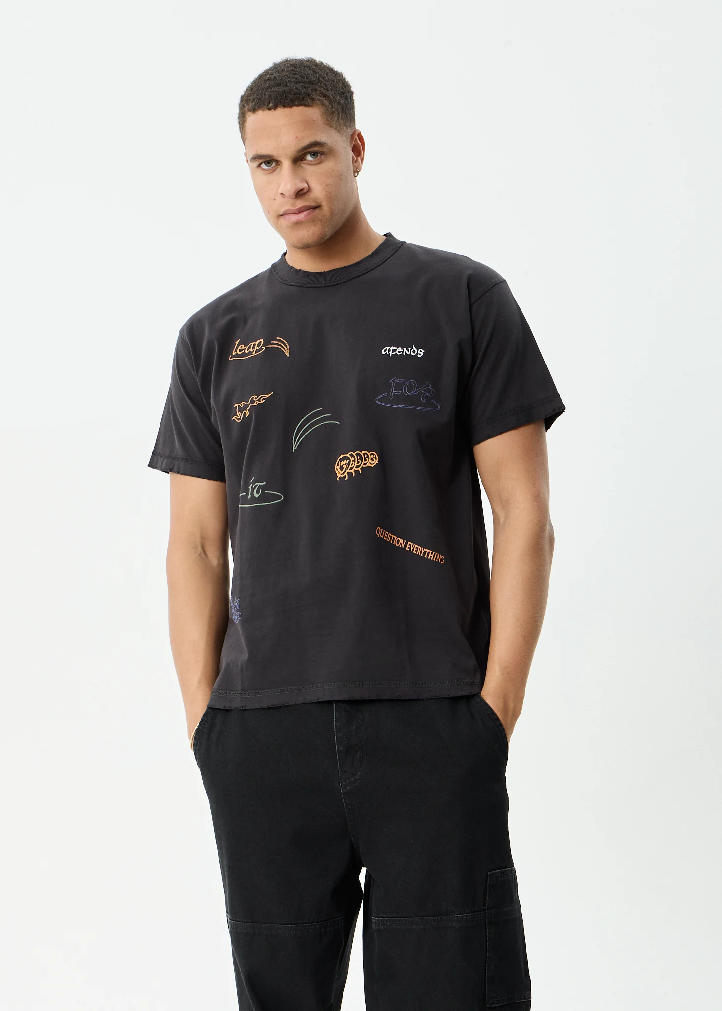 Afends Afends Men's Leap Heavyweight Boxy Tee