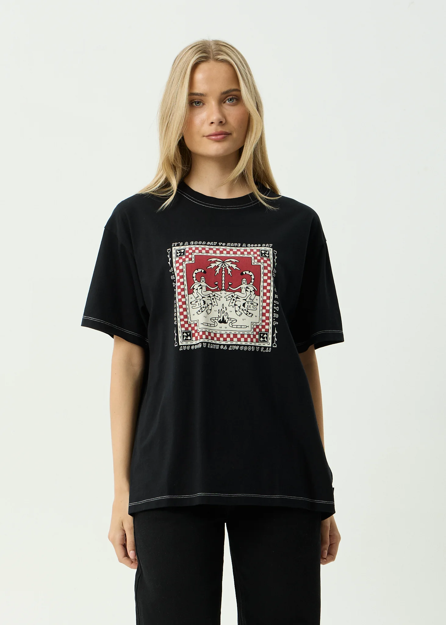 Afends Afends Women's Have A Good Day Oversized Tee